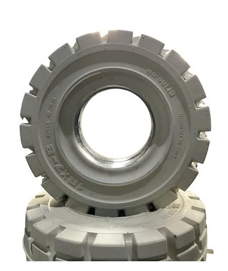 Lốp đặc MR-SOLID 18x7-8 Non (màu trắng)