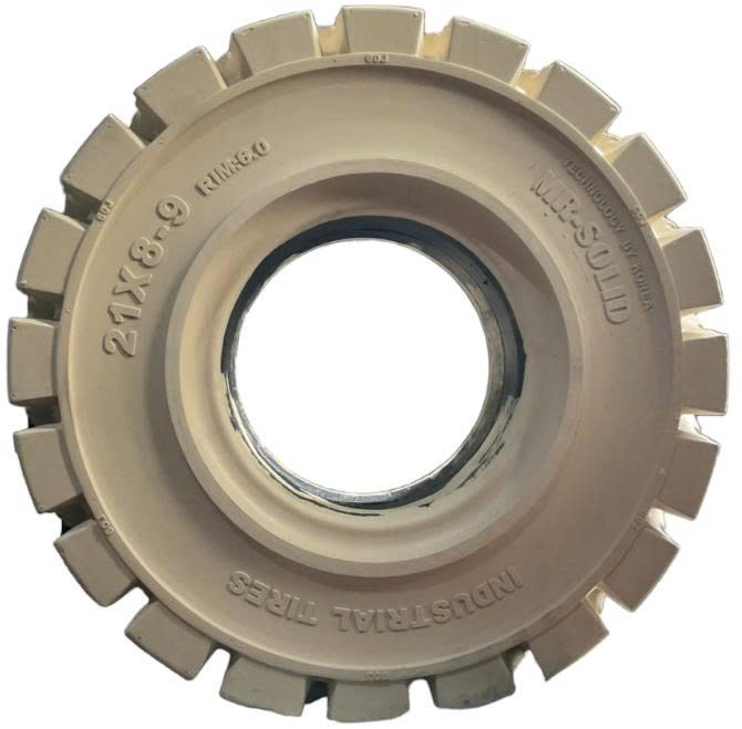 Lốp đặc MR-SOLID 21x8-9 Non (màu trắng)